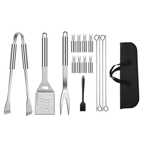 BBQ Grilling Accessories 16 Pcs Set, Stainless Steel Grill Tools ...