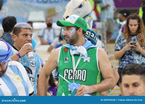 Fans of Argentina editorial stock photo. Image of nation - 283992648