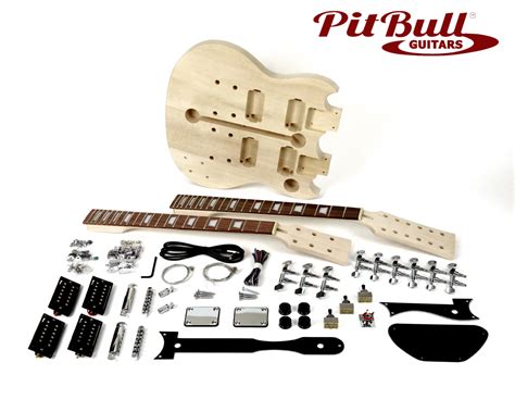 Double Neck Guitar and Bass DIY Electric Guitar Kit Musical Guitars Solid Body