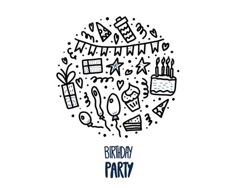 Birthday Party Poster Vector Hd PNG Images, Birthday Party Round Poster Template, Color, Coupon ...