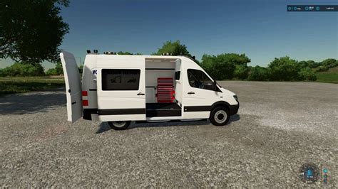 MB Sprinter Volvo Service v1.0 FS22 Mod | Farming Simulator 22 Mod