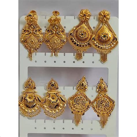 Customized Design Gold Earrings at 900000.00 INR in Chennai | Sun Smith's