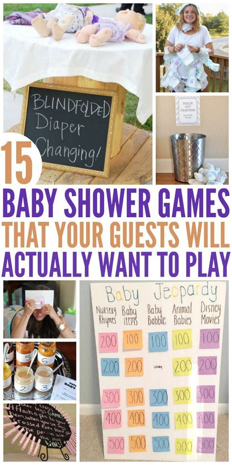 15 FUN Baby Shower Games People Will Actually WANT to Play #BabyGames | Baby shower funny, Twins ...