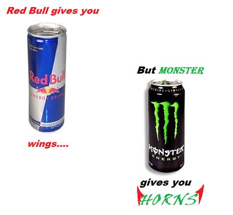 Red Bull VS. Monster by TWFFOMA-xD on DeviantArt