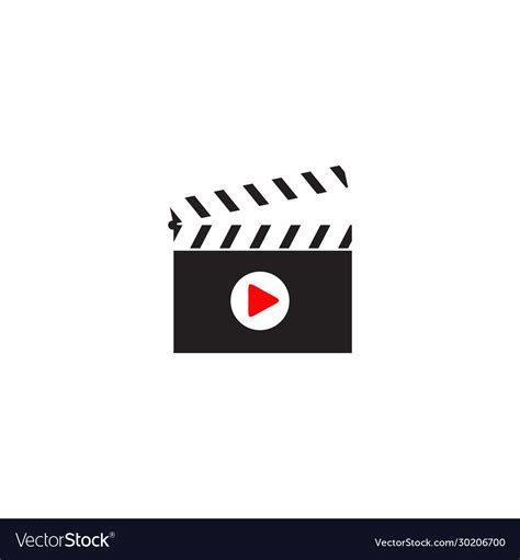 Movie maker company logo design template Vector Image