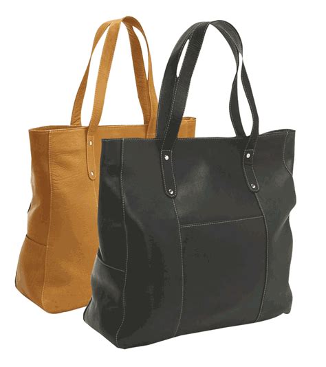 Extra Large Double Rivet Napa Leather Tote Bag