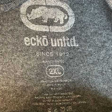 ECKO UNLTD World Famous Rhinoceros Rhino Gray Mens Ts… - Gem