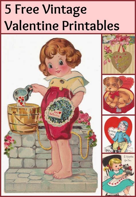 Vintage Valentines Printables 4 U - House of Hawthornes