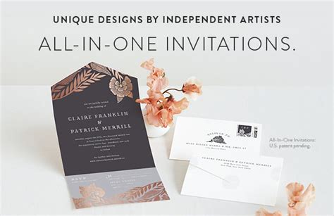 All-In-One Wedding Invitations | Minted