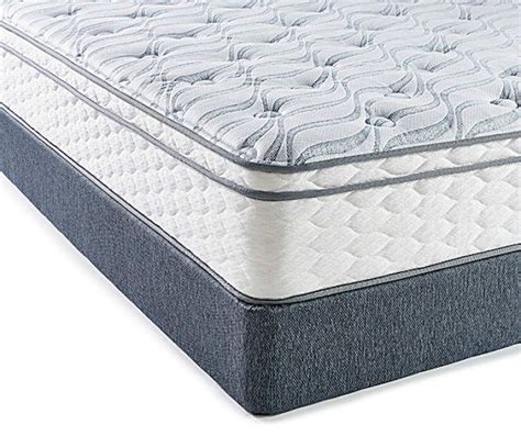 Serta Plush Full Mattress & Low Profile Box Spring Set, Perfect Sleeper Euro Top Dayton - Big ...