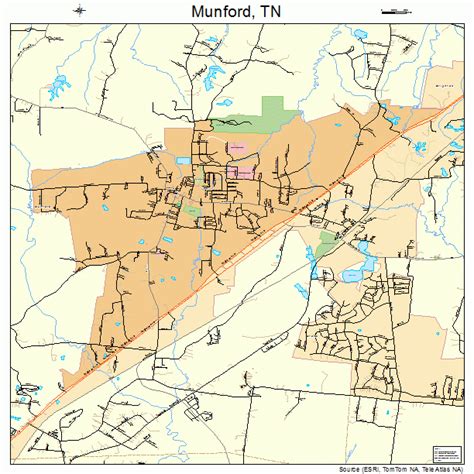 Munford Tennessee Street Map 4751540