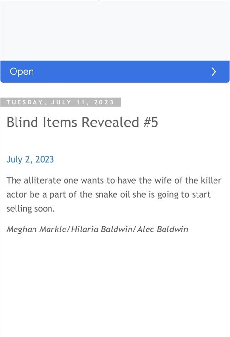 Crazy Days and Nights Blind Item revealed. Who knows if this is true ...