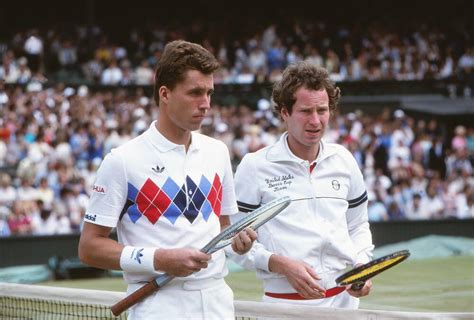 Ivan Lendl and John McEnroe -1983 Wimbledon - Photographic print for sale