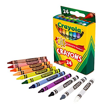 Crayola Crayons Assorted Colors Pack Of 24 Crayons - Office Depot