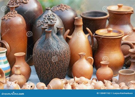 Various Ceramic Products from Clay Stock Photo - Image of ceramics, handmade: 138481162