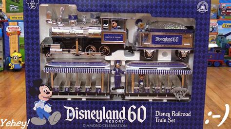 Disneyland! Disney Railroad Train Set 60th Diamond Anniversary Edition Unboxing 1 of 2 - YouTube