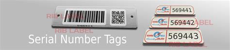 Durable Serial Number Tags [ Metal Barcode Labels ]