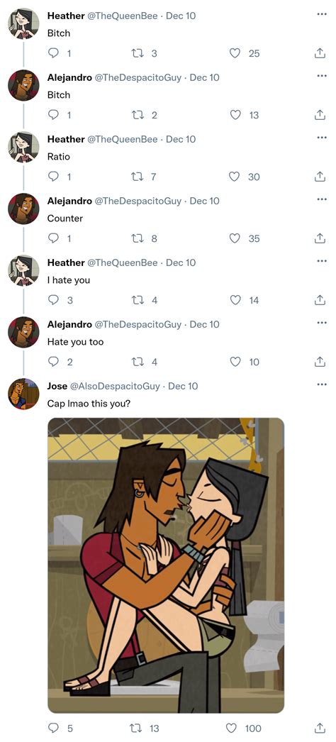 Total drama twitter screenshot, Aleheather! : Totaldrama