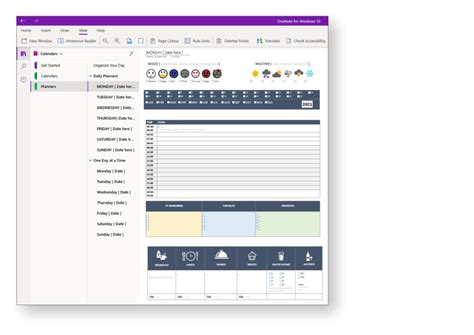 Onenote Templates Daily Planner