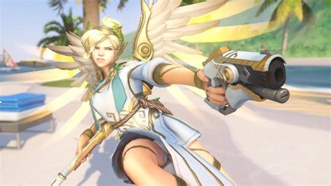 Mercy - Winged Victory - Overwatch 2017 Summer Skin Spotlight - YouTube