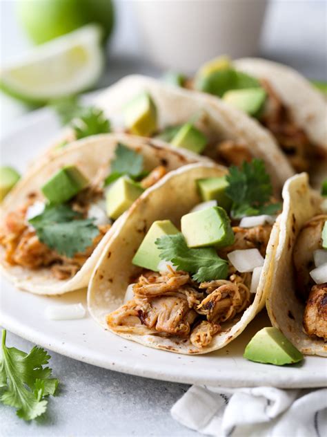 Shredded Chicken Street Tacos - Completely Delicious