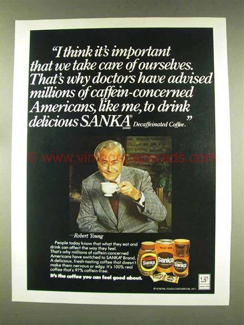 1977 Sanka Coffee Ad - Robert Young