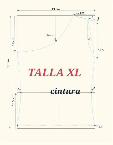 Pin de Rosalía H. Juárez en TALLAS XL en 2023 | Patrones de costura ...