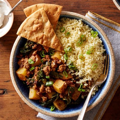 Recipe: Spiced Lamb & Beef Tagine with Couscous & Pita Chips - Blue Apron