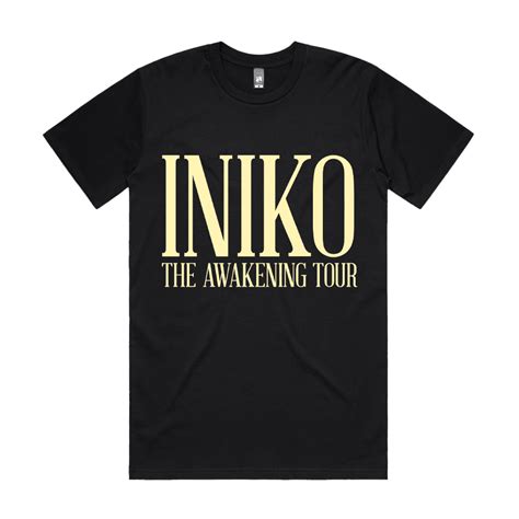 Iniko | Yellow Print Tee | Merch Fan