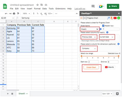 How to Make a Comparison Chart in Google Sheets?