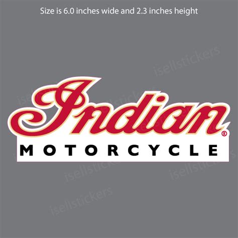 Indian Motorcycle Red Bike Logo Vintage Bumper Sticker Window Decal