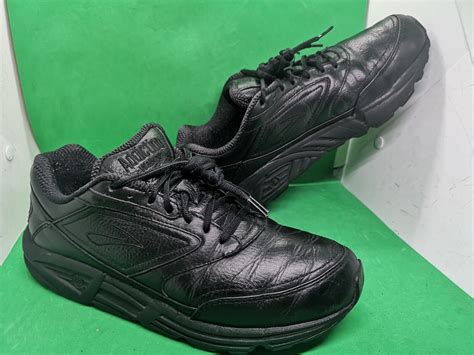 MENS BROOKS ADDICTION WALKER 1100391B001 BLACK LEATHER WALKING SHOES ...