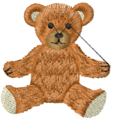 Free Teddy Bear Embroidery Design | AnnTheGran