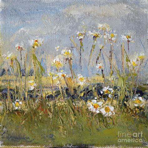 Daisy Field Painting by Patricia Caldwell