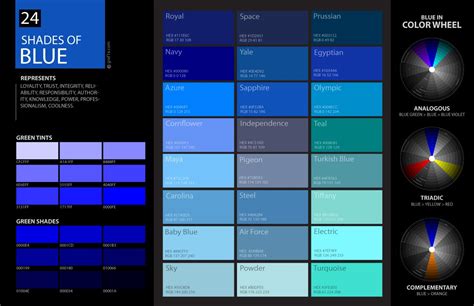 24 Shades of Blue Color Palette – graf1x.com