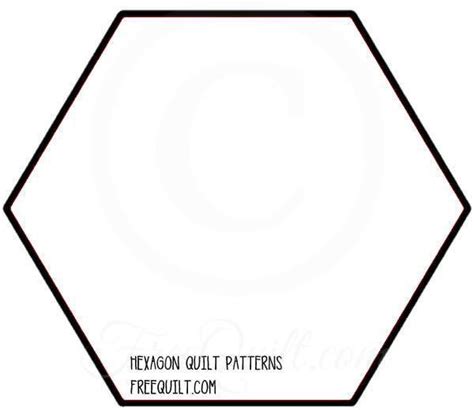 Hexagon Templates For Quilting