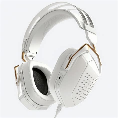 Premium Photo | White gaming headphone isolated on white background. Generative ai