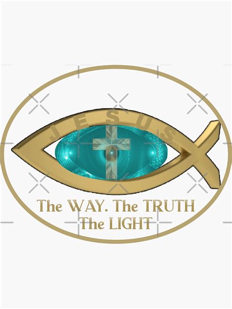 "Jesus Is The Way, The Truth, The Light" Sticker for Sale by freespiritvibes | Redbubble