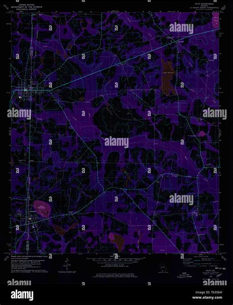 USGS TOPO Map Georgia GA Pavo 246623 1978 24000 Inverted Restoration ...