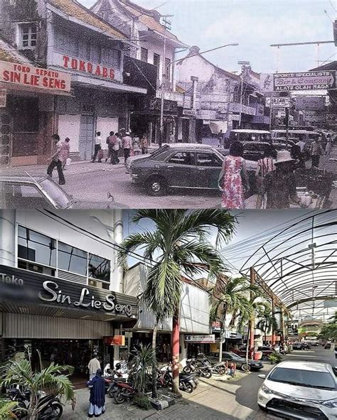 @peranakantionghoaindonesia on Instagram: “Atas : Pasar Baru, Jakarta Pusat, 1977 Bawah : Pasar ...