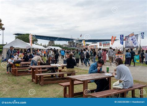 Many Local Food Vendors in the Hitachi Seaside Park during Red Kochia Carnival. Editorial Stock ...