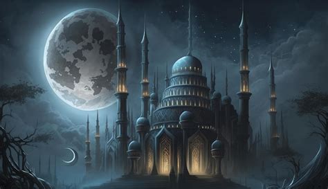 3d Illustration von tolle die Architektur Design von Muslim Moschee Ramadan Konzept ...