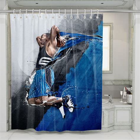 NBA Slam Dunk Showcase in a Shower Curtain - HomeyCurtain