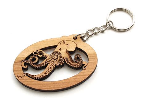 Sustainable Eco Friendly Laser Cut Wood Keychains and Charms by ...