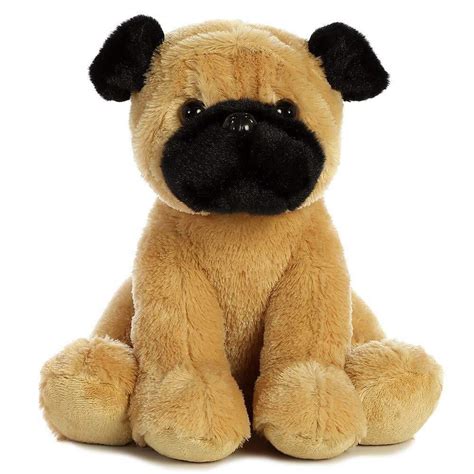 PUGSTER Pug Puppy Dog Stuffed Animal Plush by Aurora, 11" Tall, 50293 ...