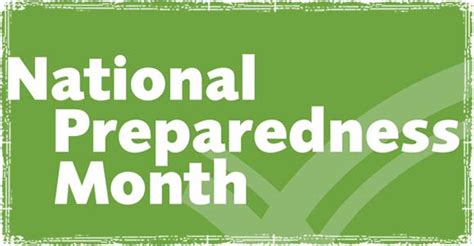 September is National Preparedness Month: Let's Help Raise Awareness