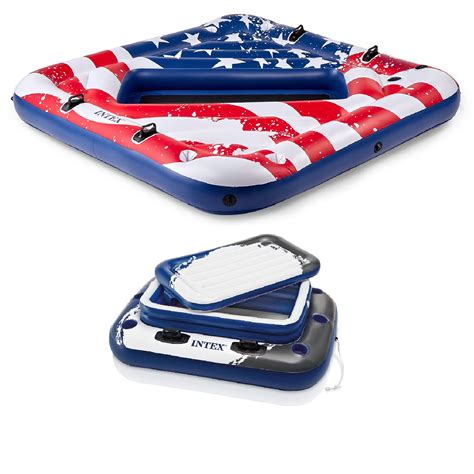 Intex 2 Person Party Island Pool Float w/ 72 Can Beverage Cooler Float With Lid | Walmart Canada