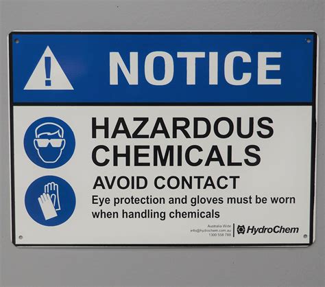 Warning Sign - Hazardous Chemicals - HydroChem