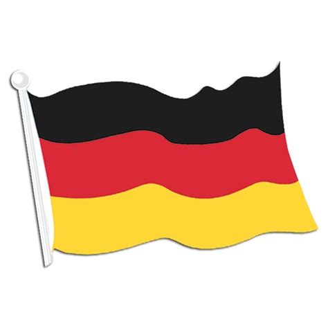 German Flag Cutout 18" - Party Supplies from Novelties Direct - Novelties (Parties) Direct Ltd