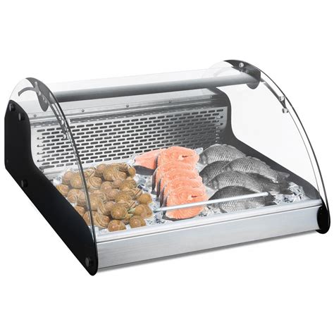 Nella 27” Curved Glass Countertop Refrigerated Display Case - 4.2 Cu. | Nella Online